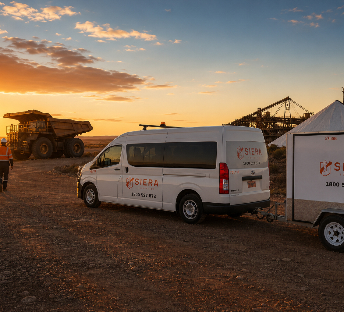 site pickup by Siera Logisitcs Pilbara